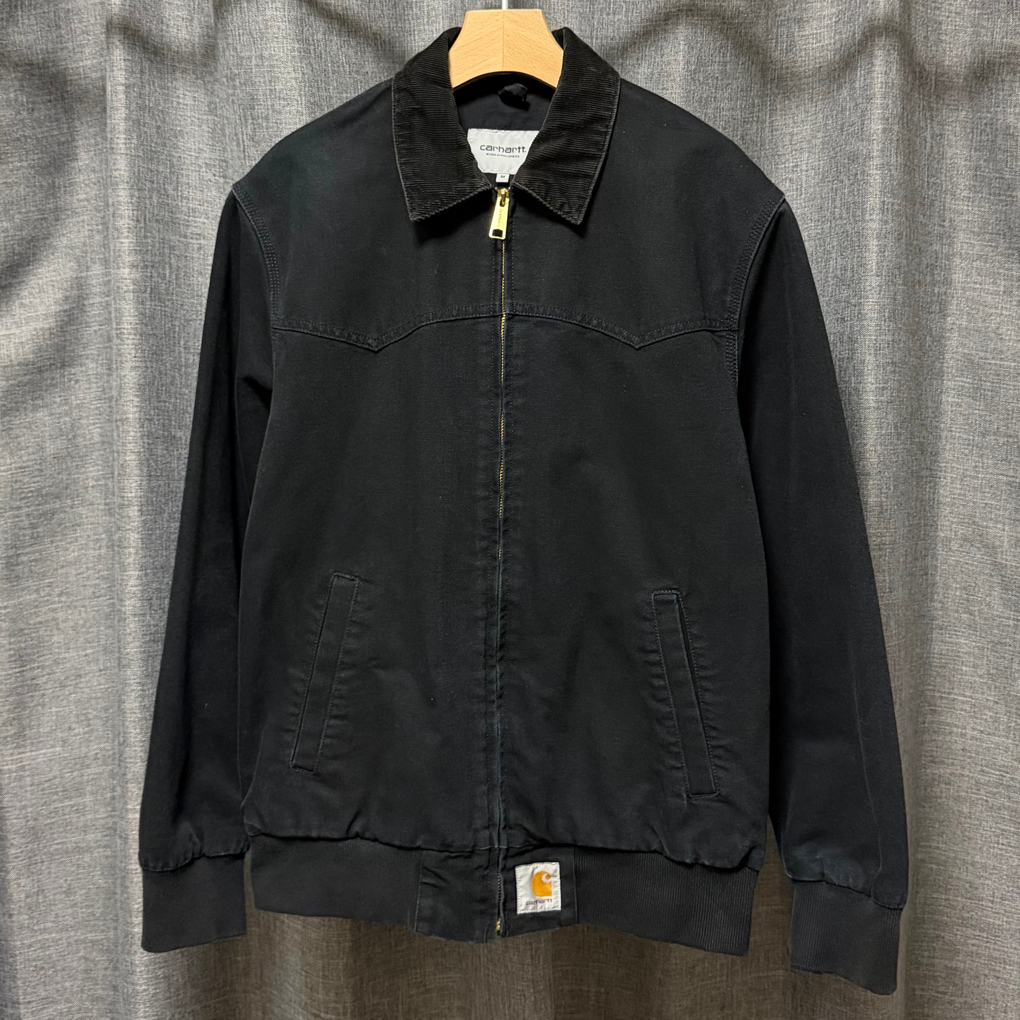 Carhartt WIP Og Santa Fe Jacket "Black(Garment Dyed)"