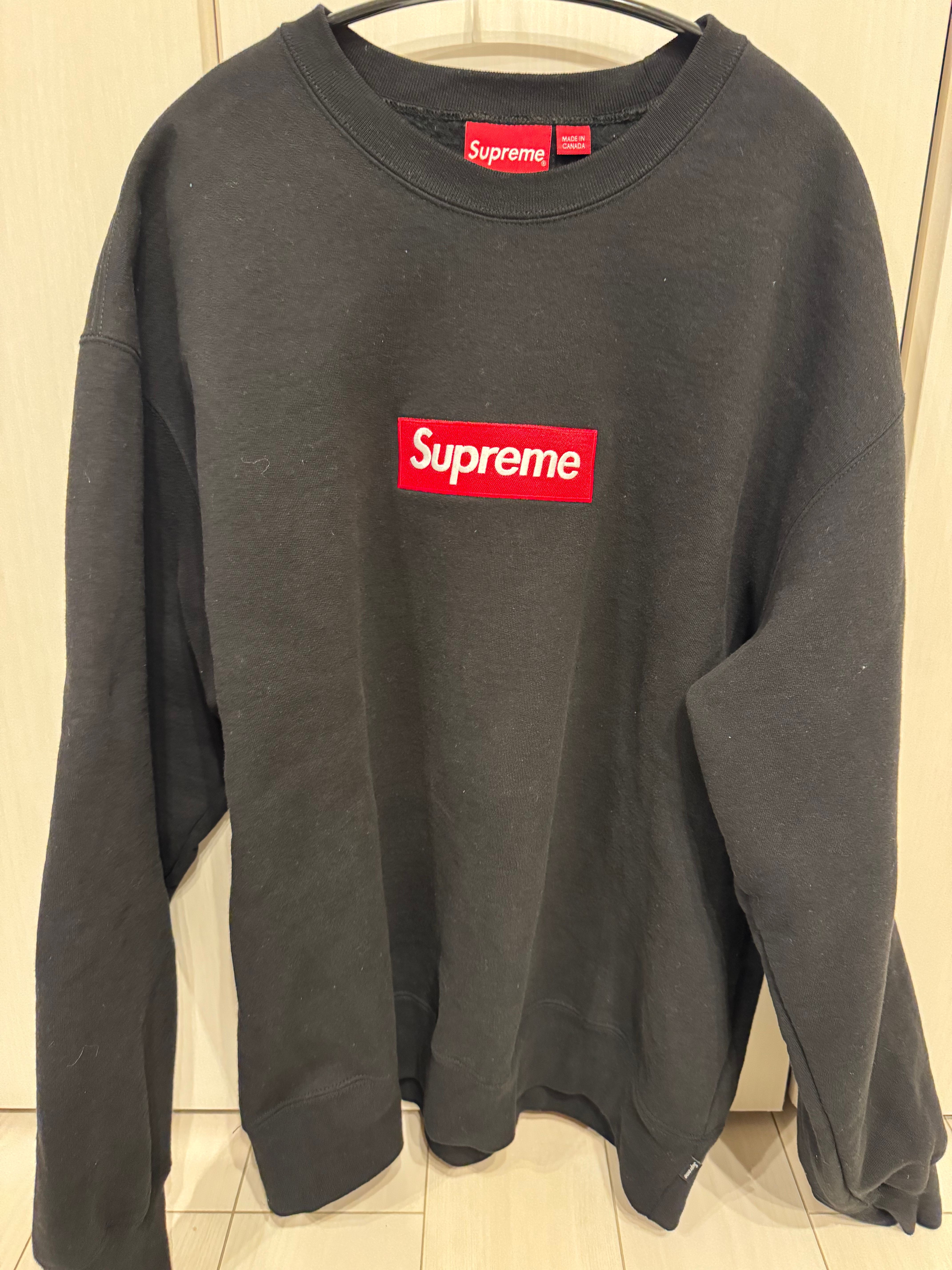Supreme Box Logo Crewneck "Black" (22FW)