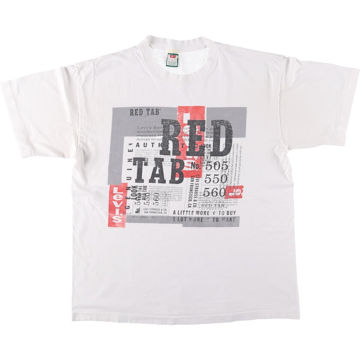 古着 90年代 リーバイス Levi's RED TAB 半袖 プリントTシャツ USA製 メンズL相当 ヴィンテージ/eaa567759