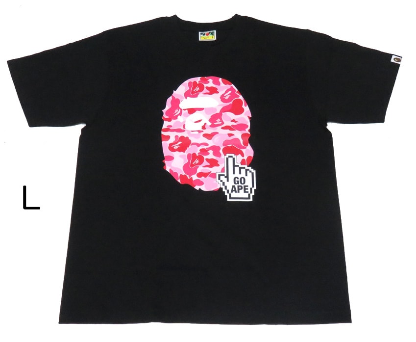 BAPE ABC Camo Online Tee Black Pink L