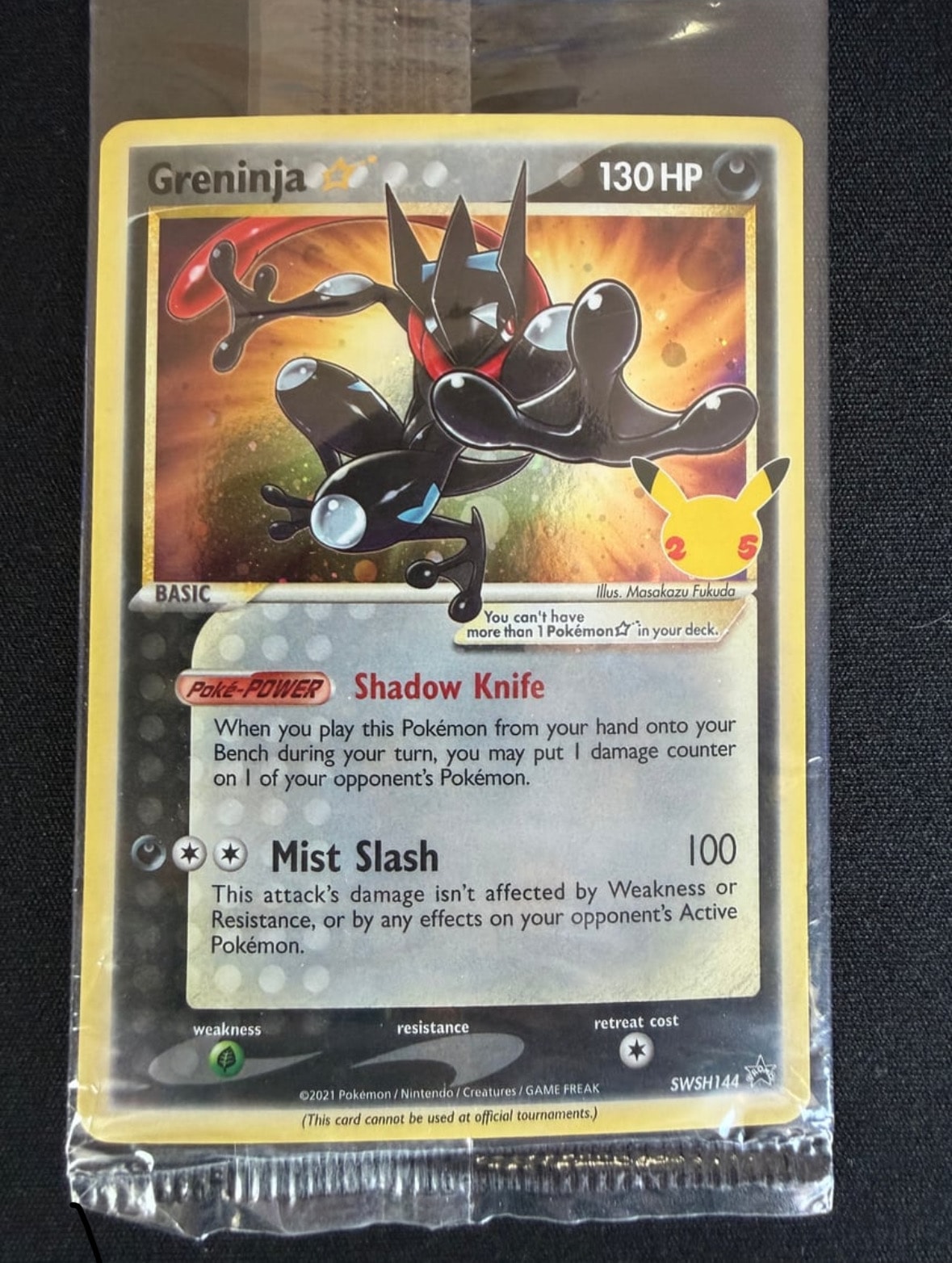 状態A】ゲッコウガ☆ P [SWSH144]【英語版】(ソード&シールド「セレブ