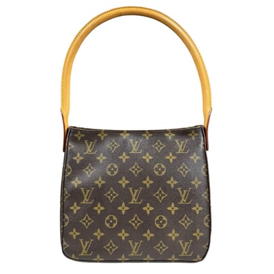 ルイヴィトン ルーピングMM モノグラム ショルダーバッグ モノグラムキャンバス M51146 ブラウン レディース LOUIS VUITTON 中古