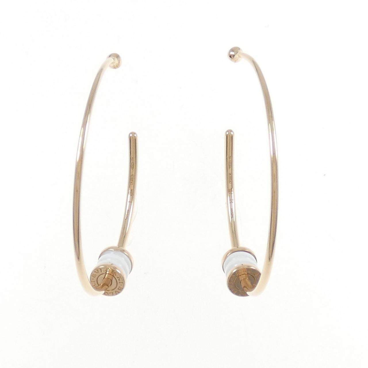 ブルガリ 750YG/セラミック ピアス