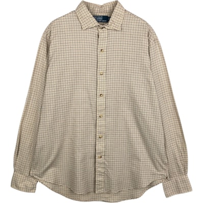 古着 ラルフローレン Ralph Lauren POLO by Ralph Lauren 長袖 チェックシャツ メンズL相当 レギュラーカラー/eaa649929