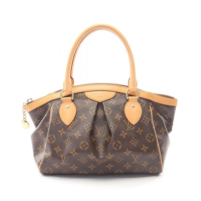 ルイ・ヴィトン LOUIS VUITTON ティヴォリPM モノグラム ハンドバッグ バッグ PVCコーティングキャンバス レザー レディース ブラウン系 M40143 【中古】