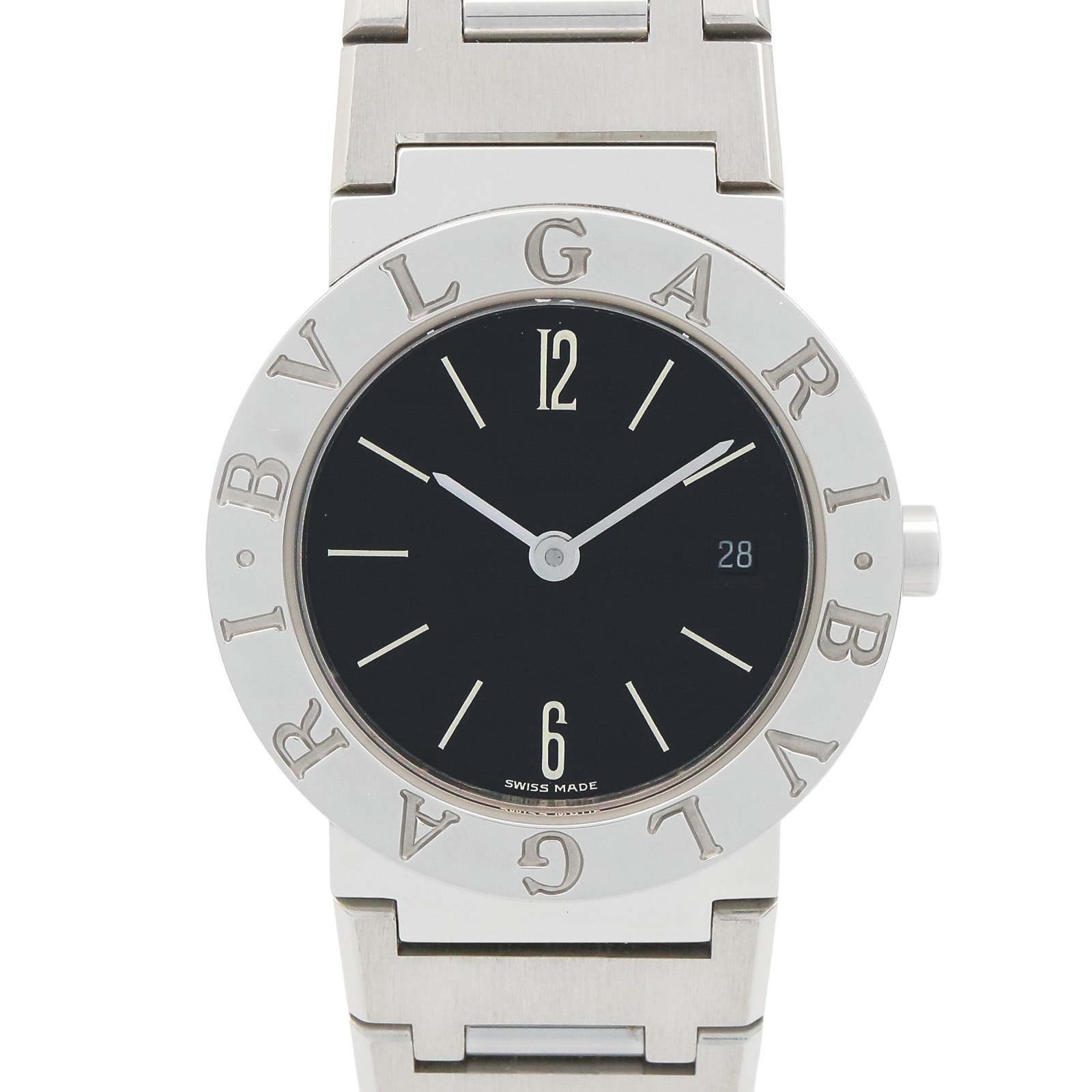 ブルガリ BVLGARI ブルガリ ブルガリ 腕時計 時計 ステンレススチール レディース ブラック系 BB26SSD 【中古】