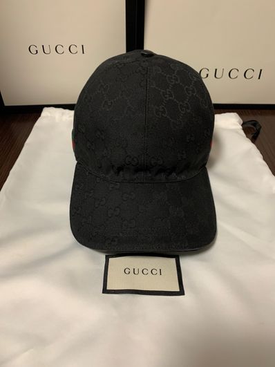 GUCCI Original GG Canvas Baseball Cap "Black"