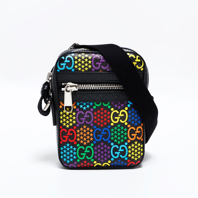 グッチ GUCCI GGサイケデリック PVC ショルダーバッグ【中古】