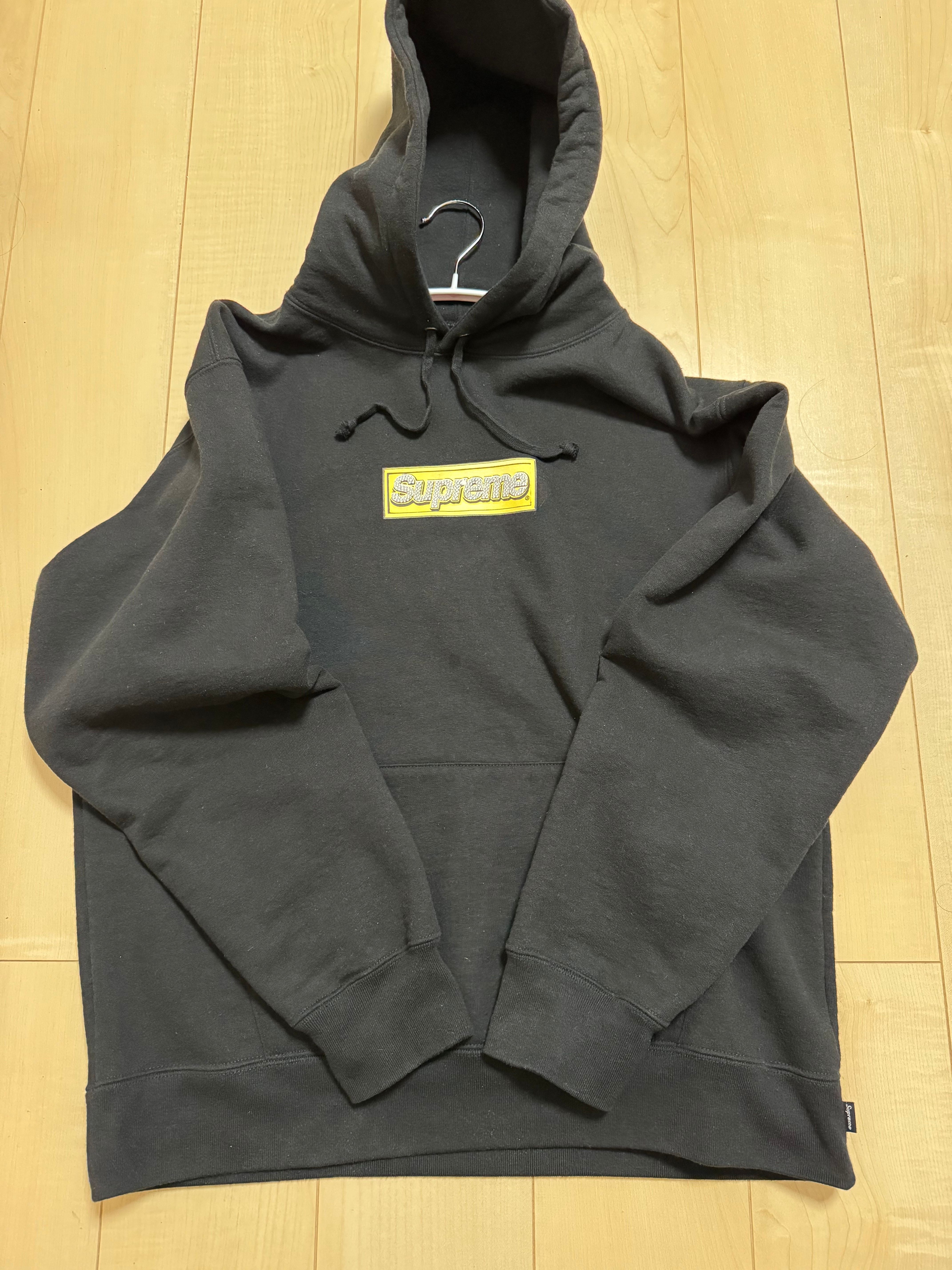 Supreme Bling Box Logo Hooded Sweatshirt "Black"