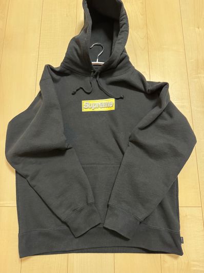 Supreme Bling Box Logo Hooded Sweatshirt "Black"