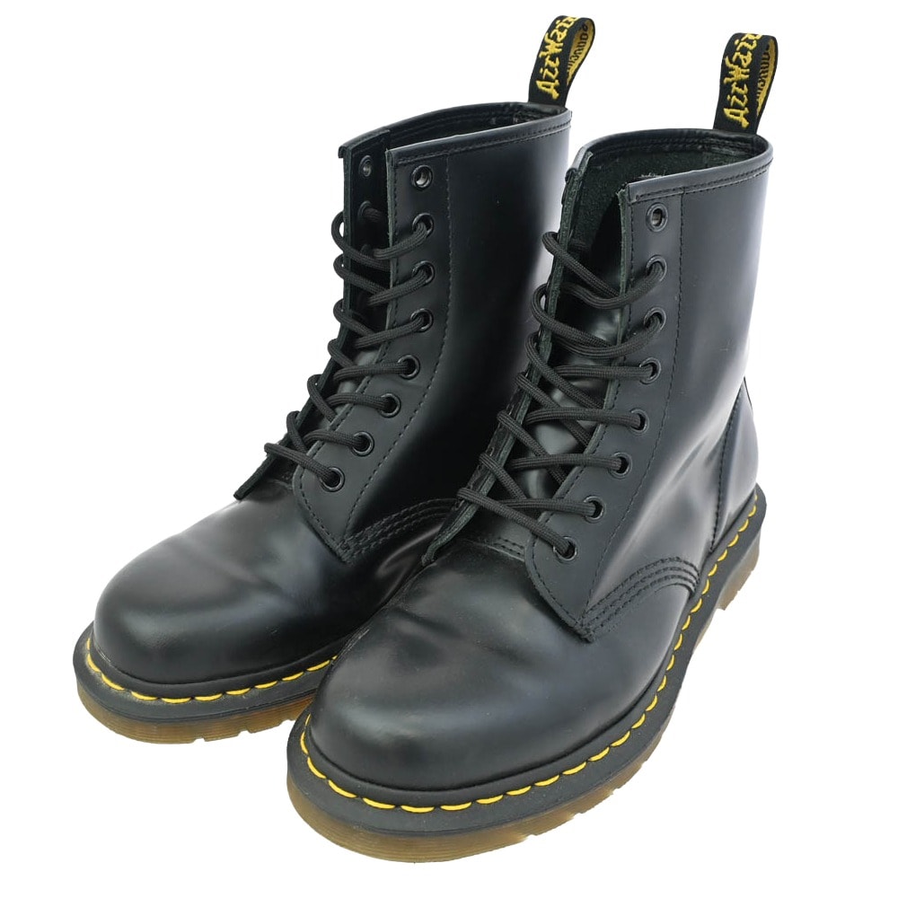 Dr.Martens ドクターマーチン ブーツ 11822 8ホール レザー レースアップ ブーツ ブラック系 38【中古】