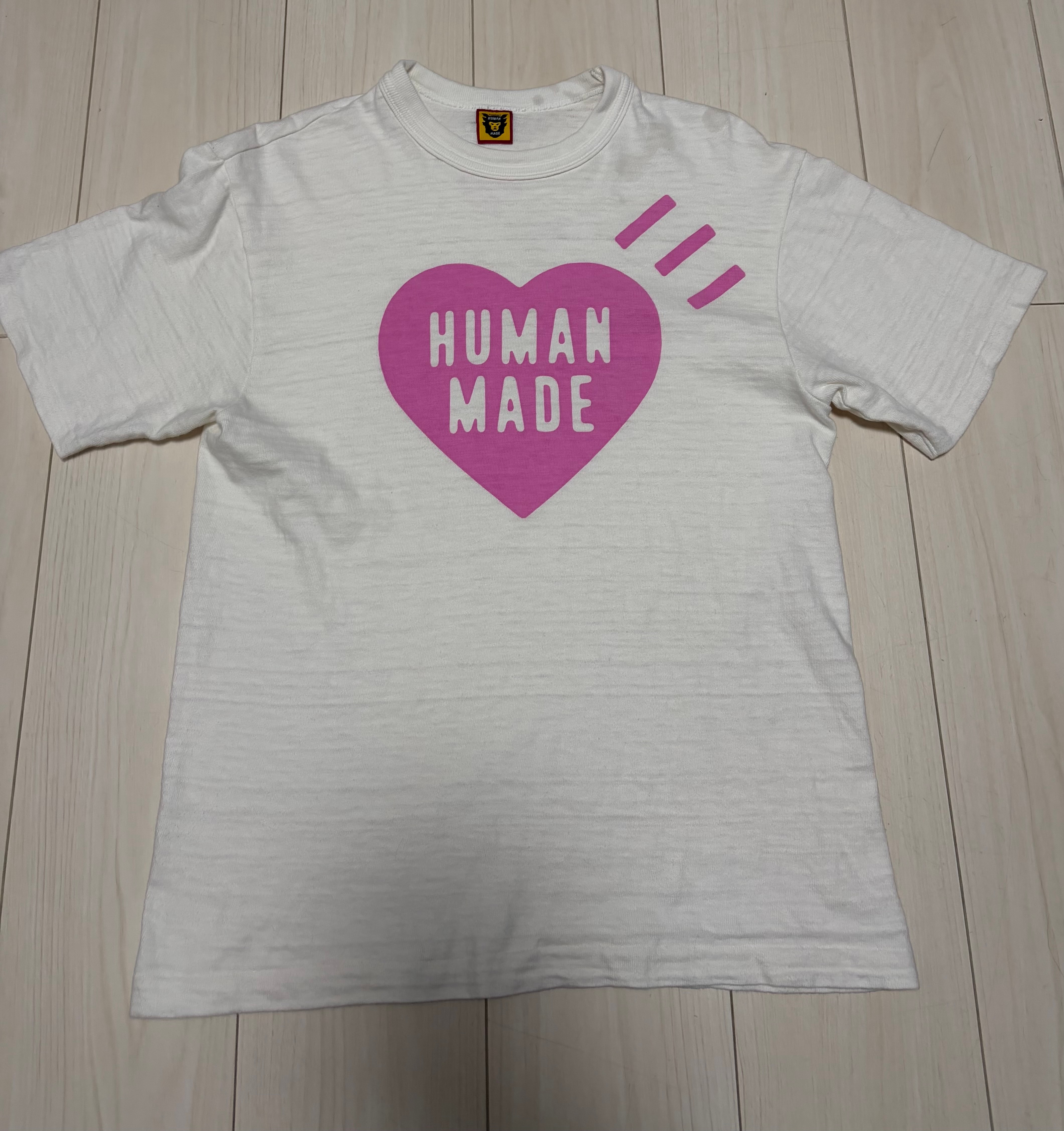 HUMAN MADE Heart T-Shirt Harajuku Store Limited "White/Pink"