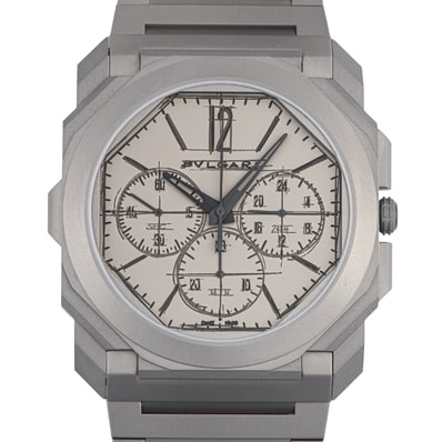 BVLGARI ブルガリ オクト フィニッシモ クロノグラフ GMT 10周年 103673 世界限定200本【中古】
