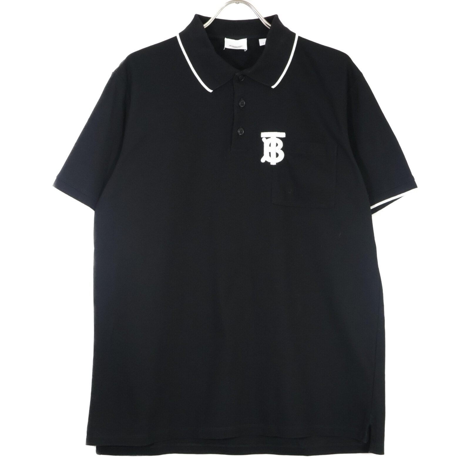 バーバリー PTCRSND80PAR 20SS リカルドティッシ TBロゴ刺繍ポロシャツ M
