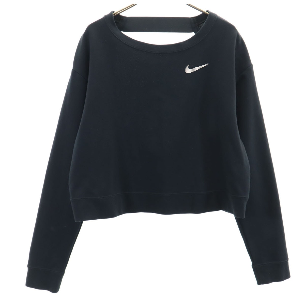 NIKE ナイキ 長袖 ショート丈 スウェット L ブラック