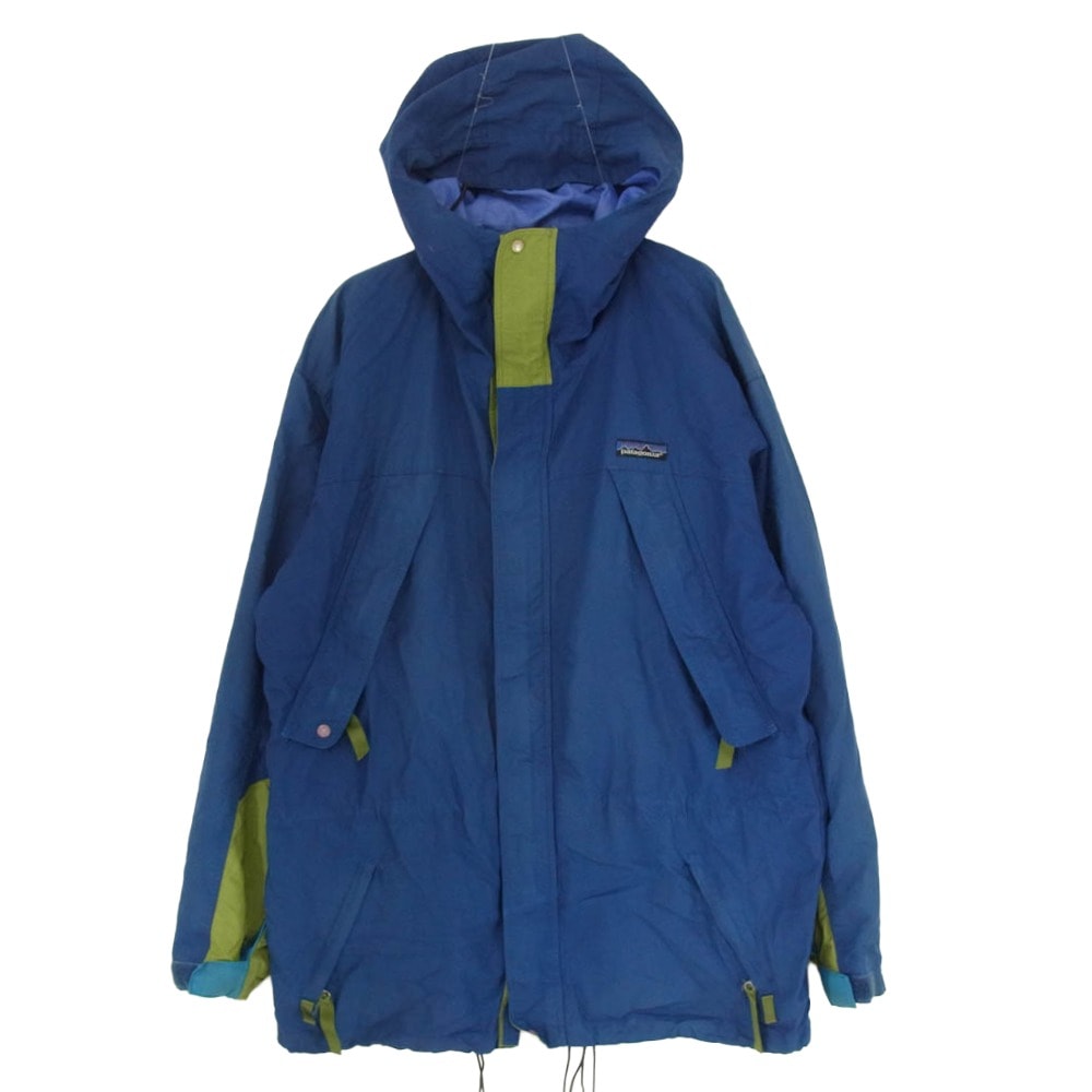 patagonia パタゴニア ジャケット 90s 香港製 Guide Shell Jacket ガイドシェルジャケット マウンテンパーカー ネイビー系 サイズ表記無【中古】
