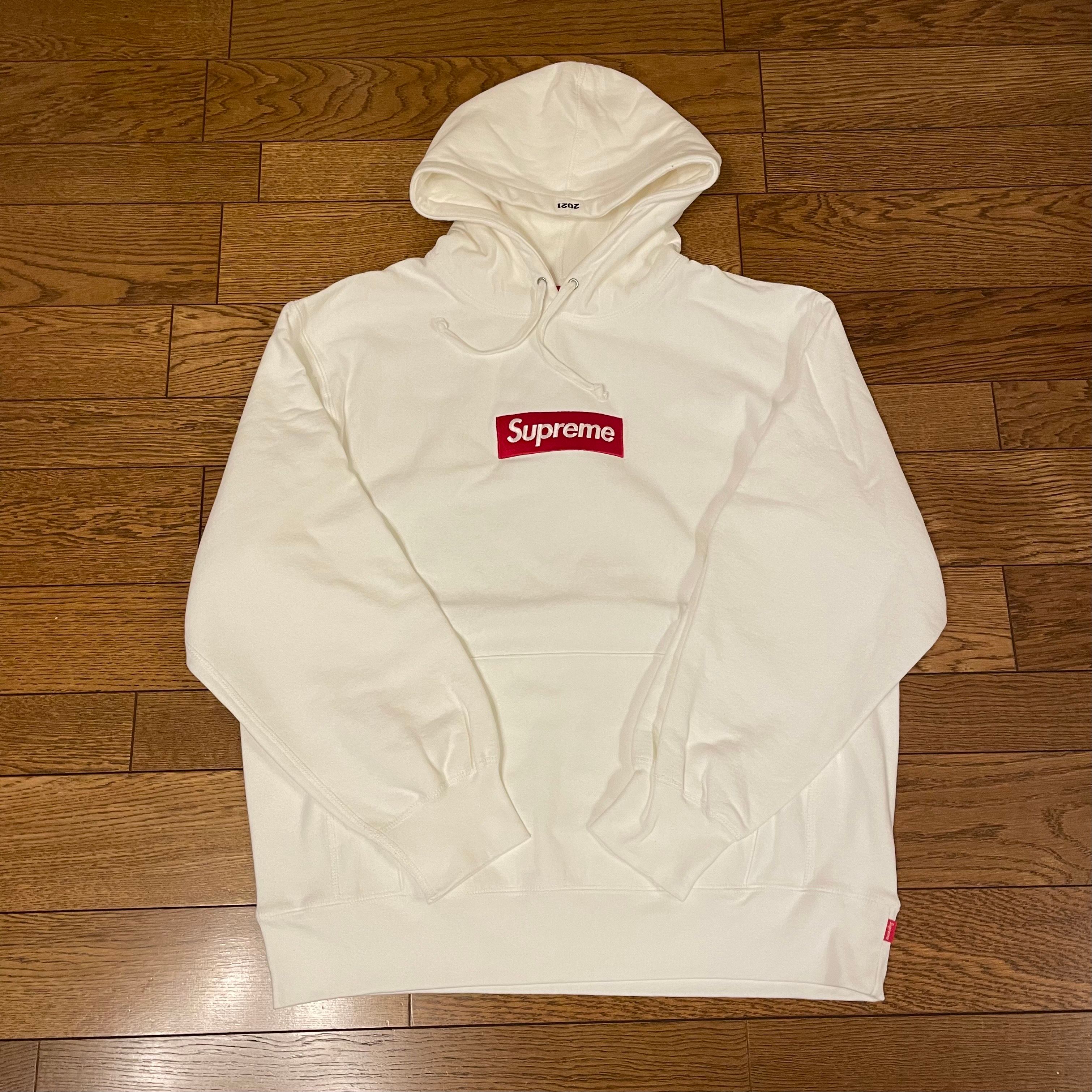 Supreme Box Logo Hooded Sweatshirt "White" (21FW)