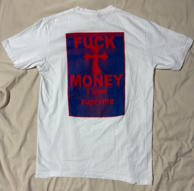 Supreme Fuck Money Tee "White"