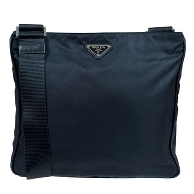 プラダ ショルダーバッグ ナイロン VA0251 ブラック ユニセックス PRADA 中古