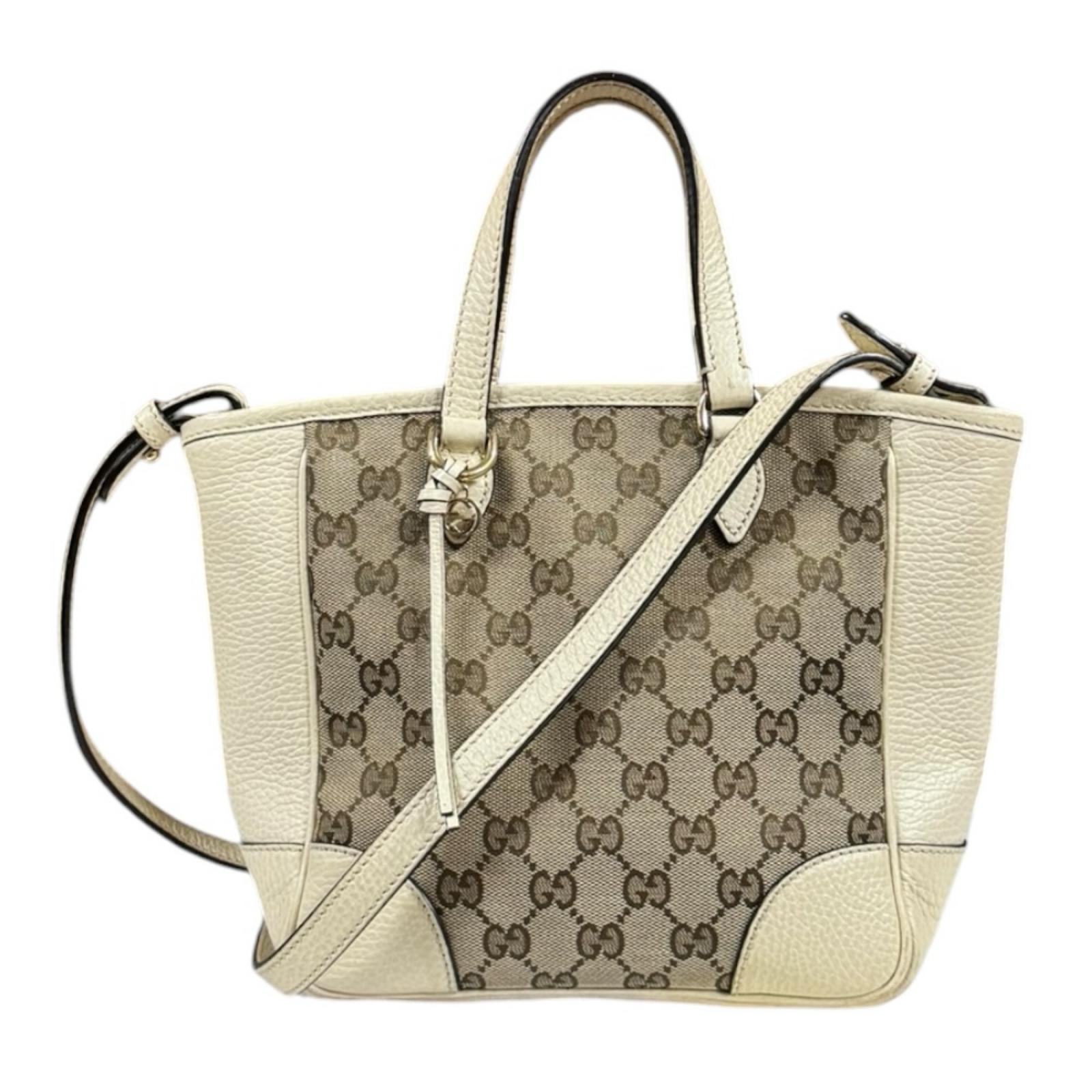 グッチ アウトレット品 GGキャンバス ショルダーバッグ GGキャンバス 449241 ベージュ レディース GUCCI  中古