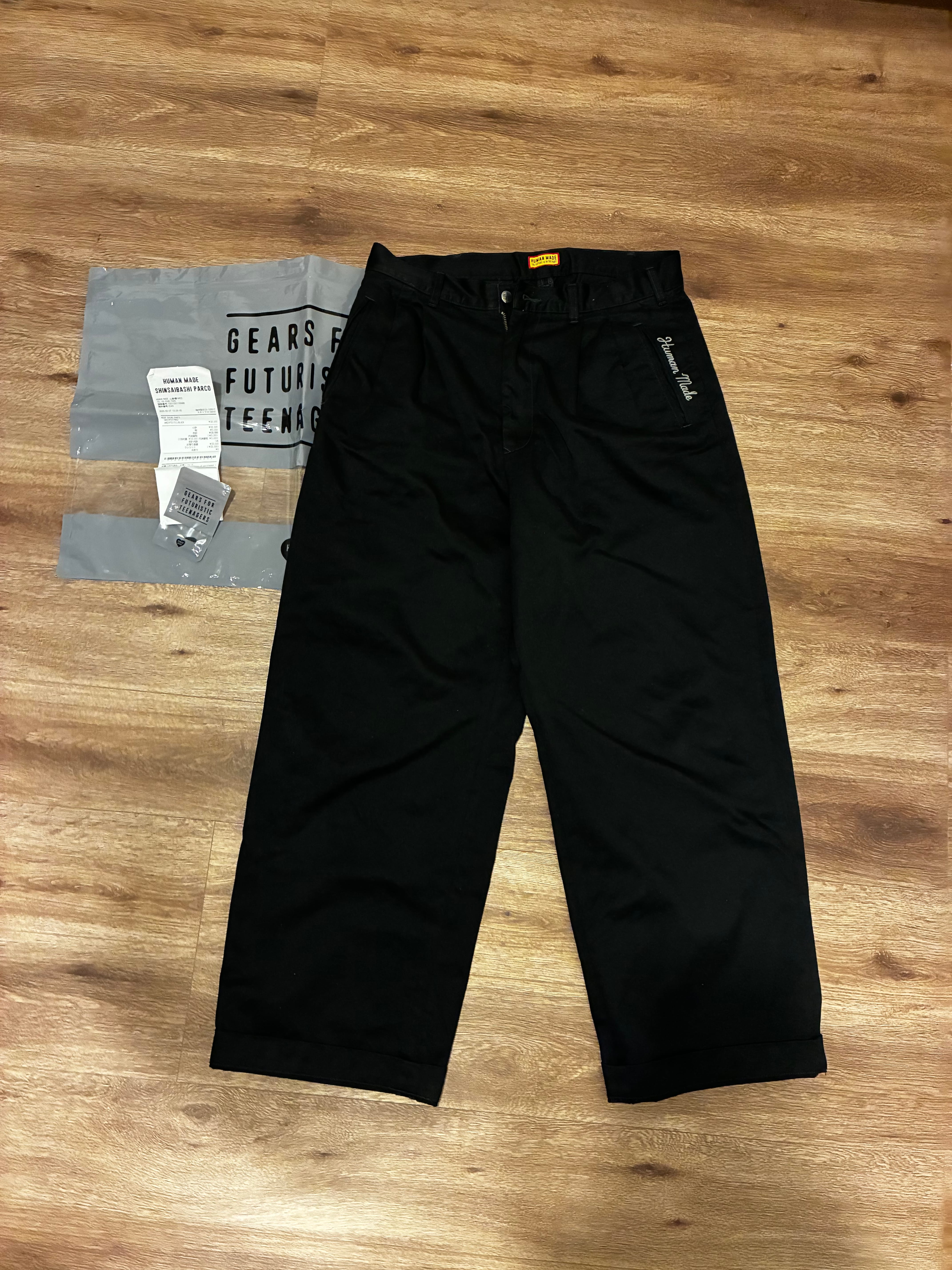 HUMAN MADE Wide Chino Pants "Black"