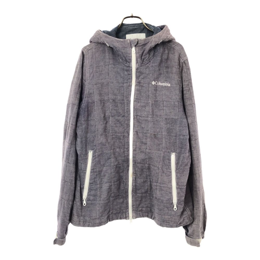 Columbia 長袖 マドラスパッチワーク ジップパーカー