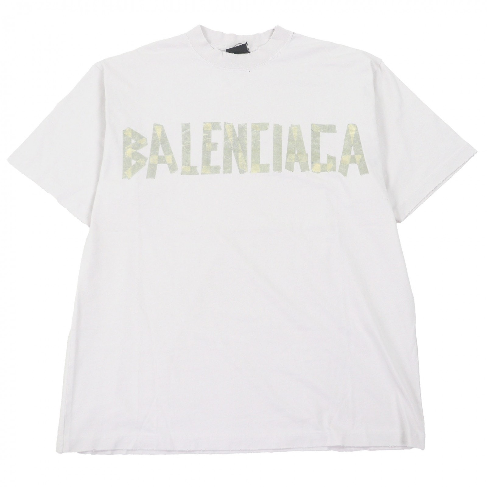 未使用品 バレンシアガ 半袖Tシャツ オフホワイト メンズ M 739784