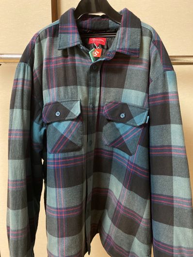 Supreme Quilted Flannel Shirt "Teal"