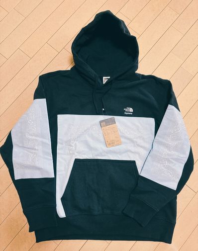 Supreme シュプリーム ×ザ ノース フェイス バンダナ柄 パーカーL