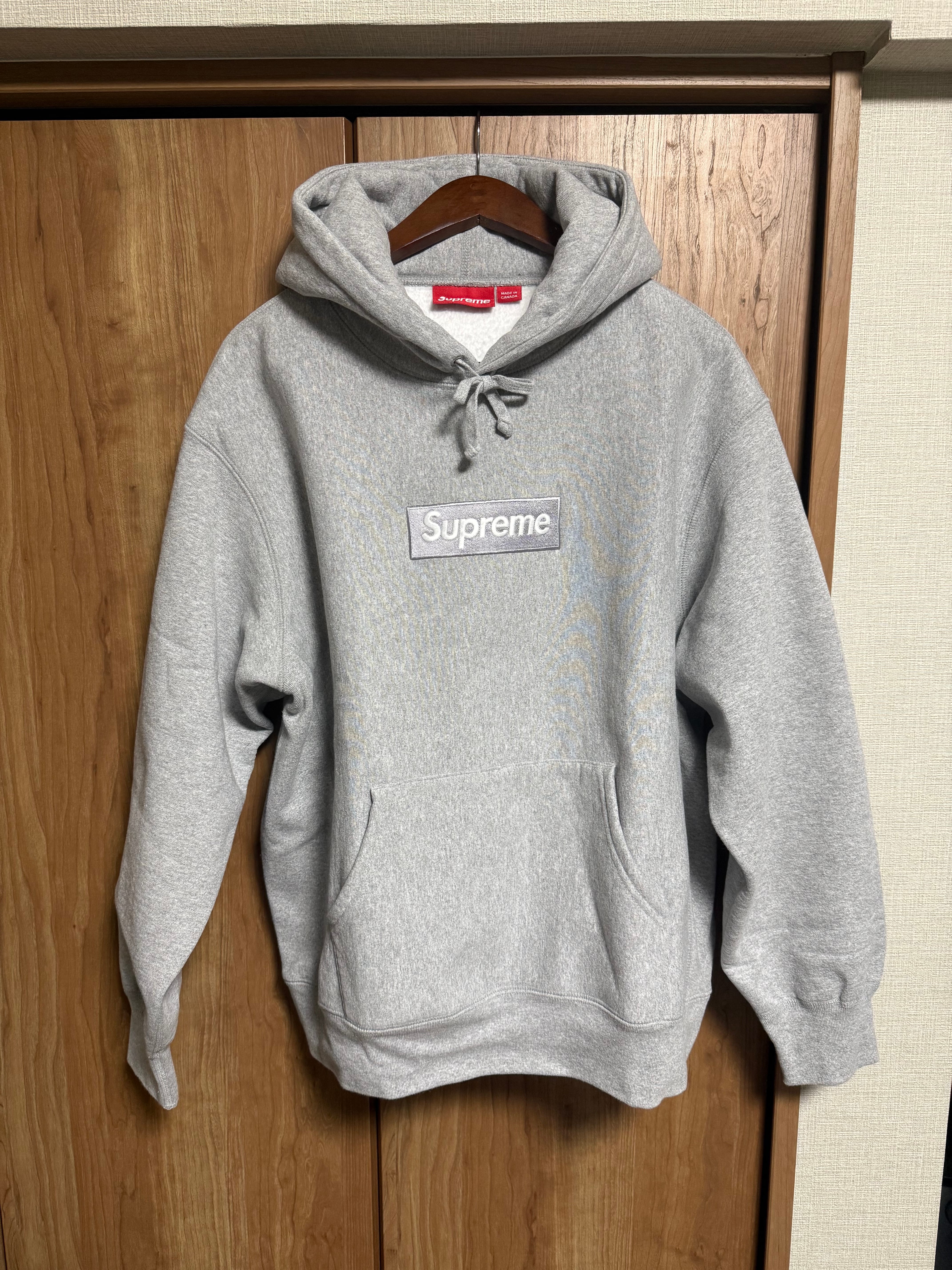 Supreme Box Logo Hooded Sweatshirt "Heather Grey" (24FW)