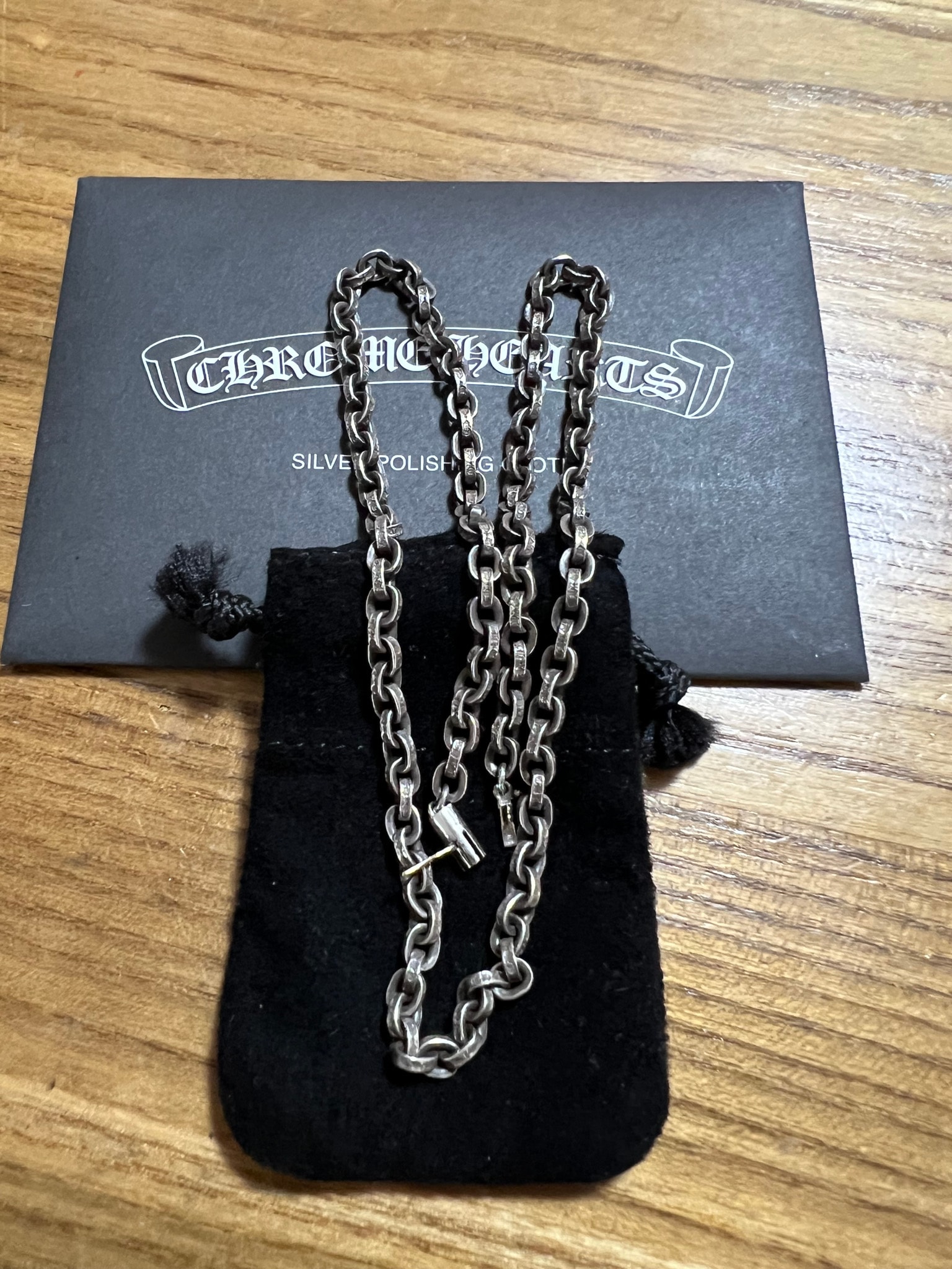 Chrome Hearts Paper Chain Necklace "Silver"