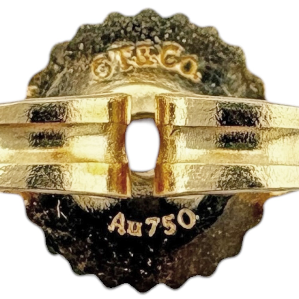 A (未使用に近い)】ティファニー オリーブリーフ ピアス 18金 K18