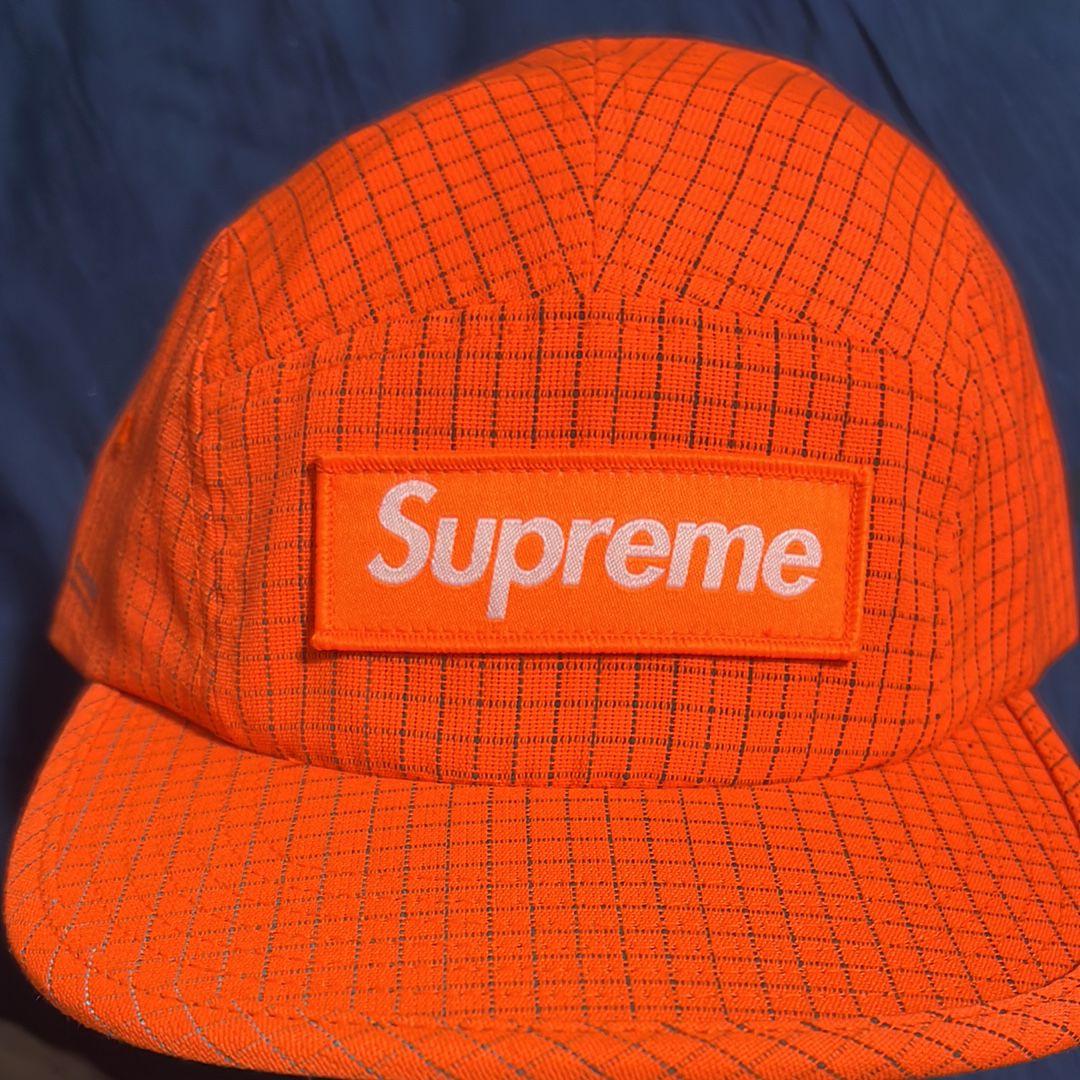 Supreme Reflective Ripstop Camp Cap "Orange"