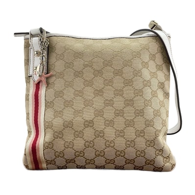 グッチ GUCCI GGキャンバス シェリーライン ショルダーバッグ【中古】
