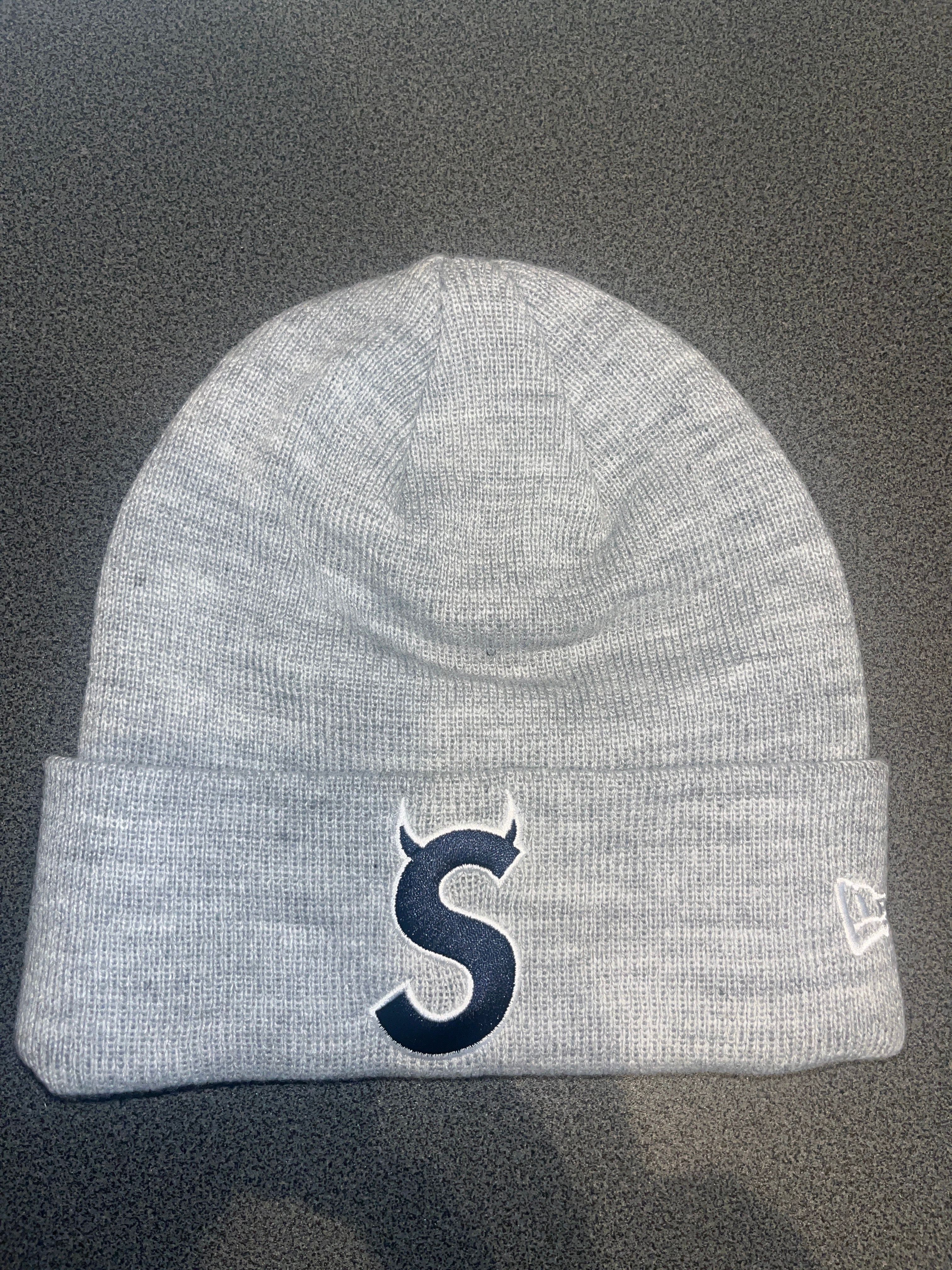 Supreme New Era S Logo Beanie "Heather Grey" (22FW)