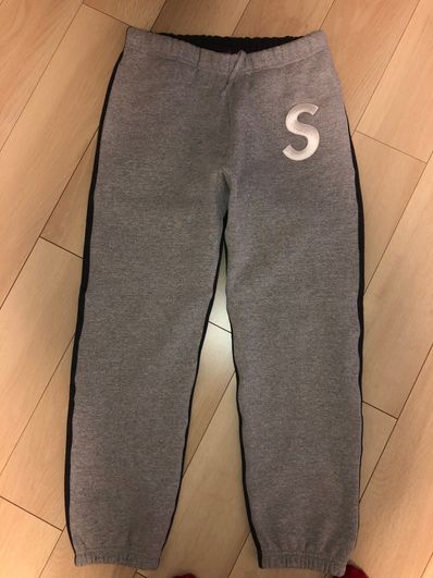 Supreme S Logo Split Sweatpant "Heather Grey"