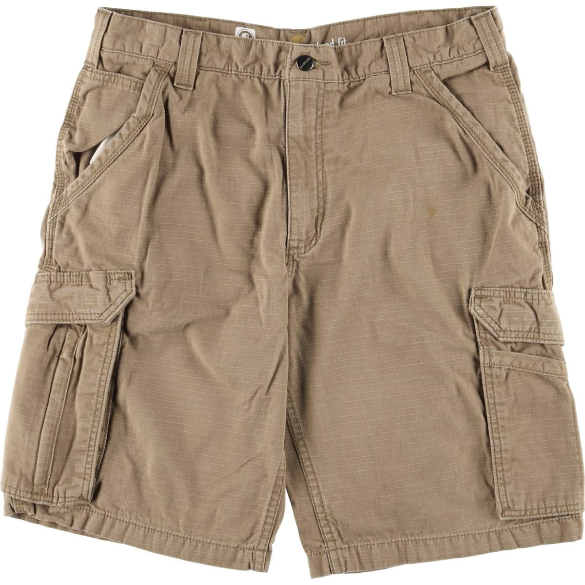 古着 カーハート Carhartt RELAXED FIT リップストップ カーゴショーツ ハーフパンツ メンズw33相当/eaa560544