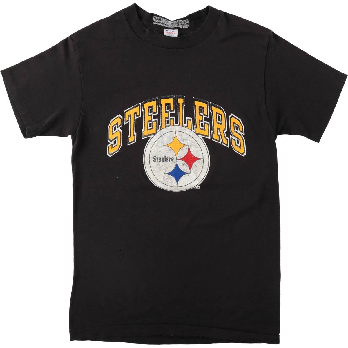 古着 80年代 チャンピオン Champion トリコタグ NFL PITTSBURGH STEELERS ピッツバーグスティーラーズ スポーツプリントTシャツ USA製 レディースM相当 ヴィンテージ/eaa635832