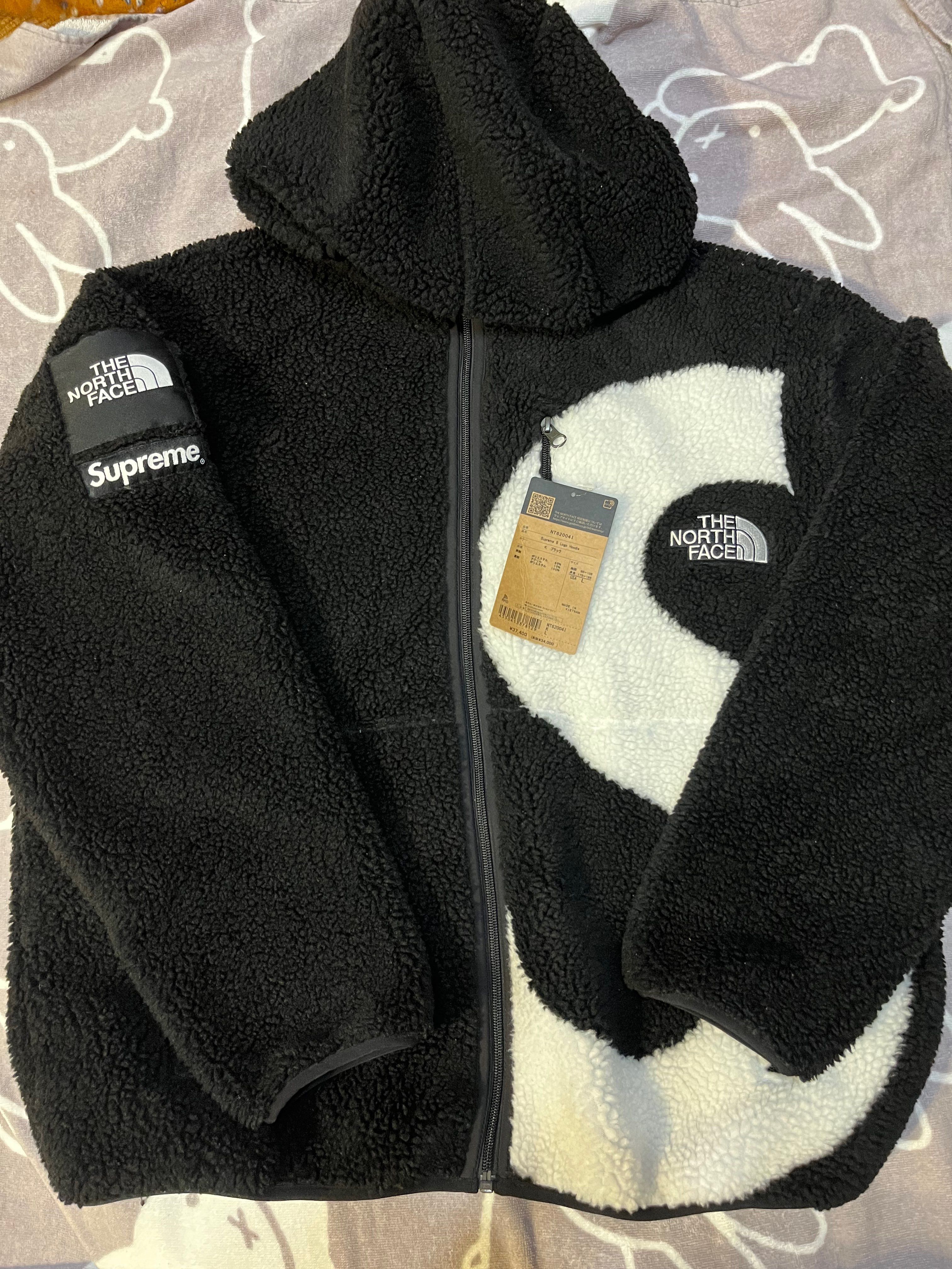 Supreme x The North Face S Logo Hooded Fleece Jacket "Black"