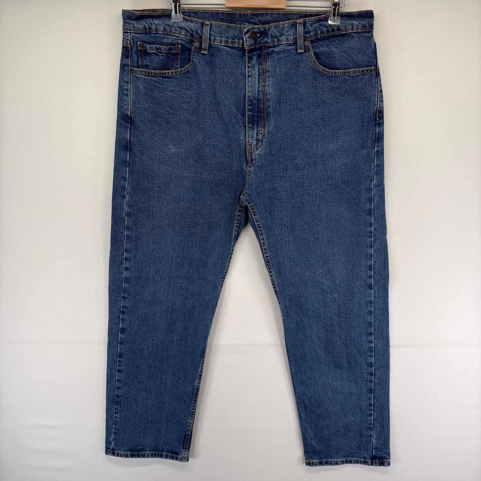 古着 リーバイス Levi's デニム パンツ 505 5ポケット 大きいサイズ ジップフライ ジーンズ ジーパン w40 L30  ブルー系 メンズ