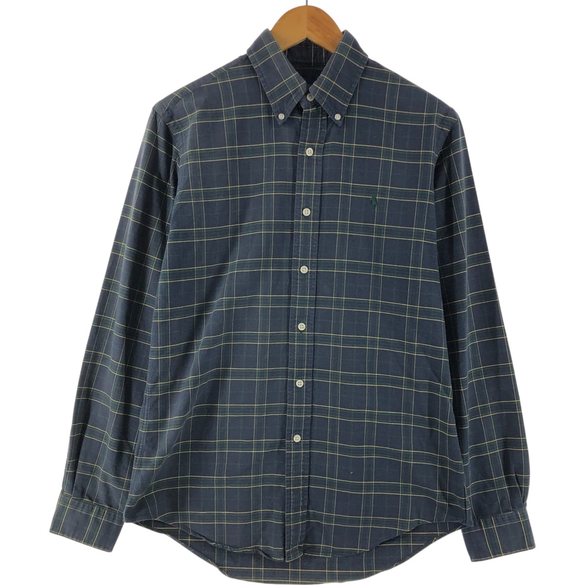 古着 ラルフローレン Ralph Lauren CUSTOM FIT 長袖 ボタンダウンチェックシャツ メンズS相当/eaa549856