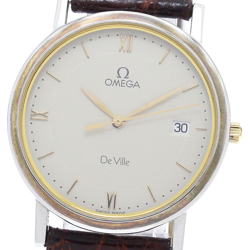 オメガ OMEGA デビル デイト クォーツ メンズ _948842