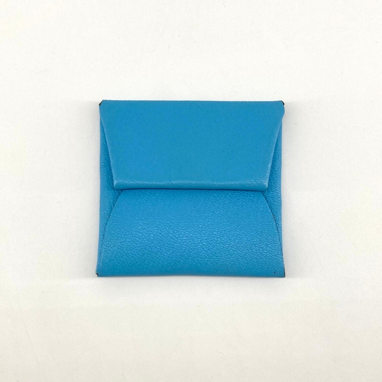 HERMES(エルメス) バスティア C刻印 シェーブル コインケース ブルー