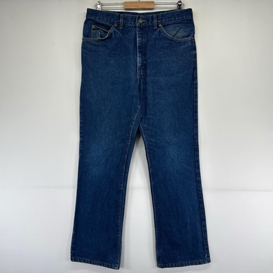 古着 リー Lee USA製 デニム パンツ ストレート ジッパーフライ 大きいサイズ w36×L31 ブルー系 メンズ