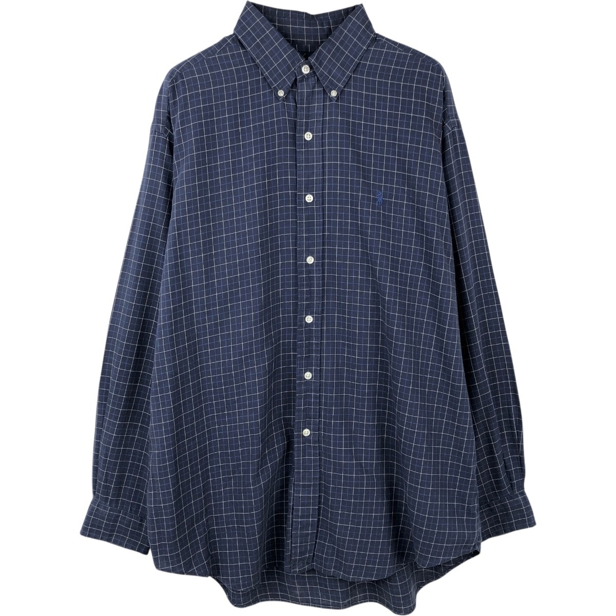 古着 ラルフローレン Ralph Lauren BLAKE 長袖 ボタンダウンチェックシャツ メンズL相当/eaa662078
