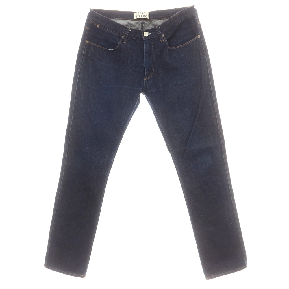 【中古】アクネストゥディオズ ACNE STUDIOS MAX NEW RAW コットン デニムパンツ ジーンズ ネイビー【サイズ34】【メンズ】