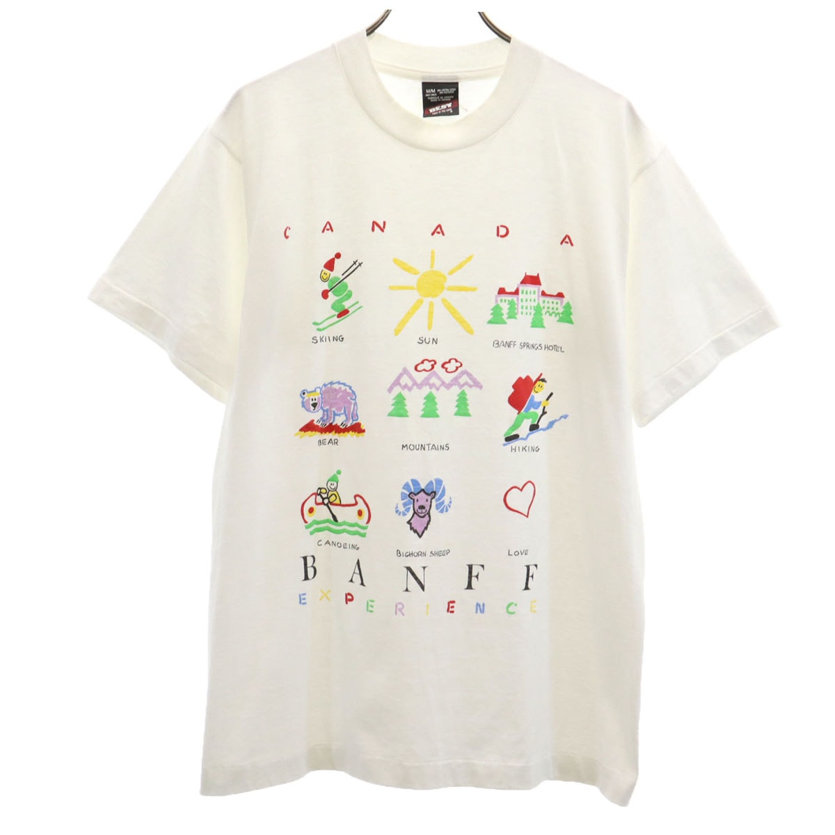 FRUIT OF THE LOOM フルーツオブザルーム 90s カナダ製 オールド 半袖 Tシャツ M 白 BEST シングルステッチ