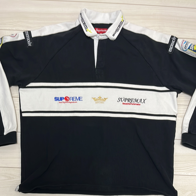 Supreme Chest Stripe Rugby "White"