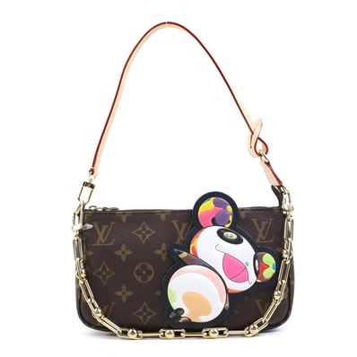 ルイ ヴィトン LOUIS VUITTON アクセサリーポーチ LV×TM モノグラム パンダ ポシェット アクセソワール/モノグラム パンダ ブラウン/マルチカラー レディース M13440【中古】 90257a