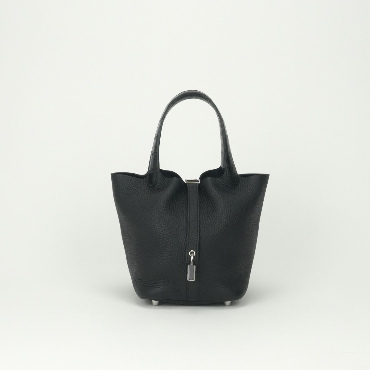 エルメス HERMES ピコタンロックPM タッチ ピコタンロック PM ピコタンPM ピコタンロック18 バッグ トートバッグ トリヨンクレマンス ノワール Noir ブラック Black 黒 シルバー金具 ハンドバッグ